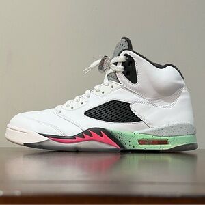 Jordan 5 Retro Pro Stars/Poison Green - men’s 11.5 (repainted, unyellowed)